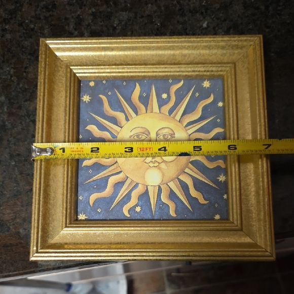 Sun Art In Gold Framed - Picture 3 of 4